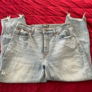 Abercrombie and Fitch jeans ultra high rise mom Jean